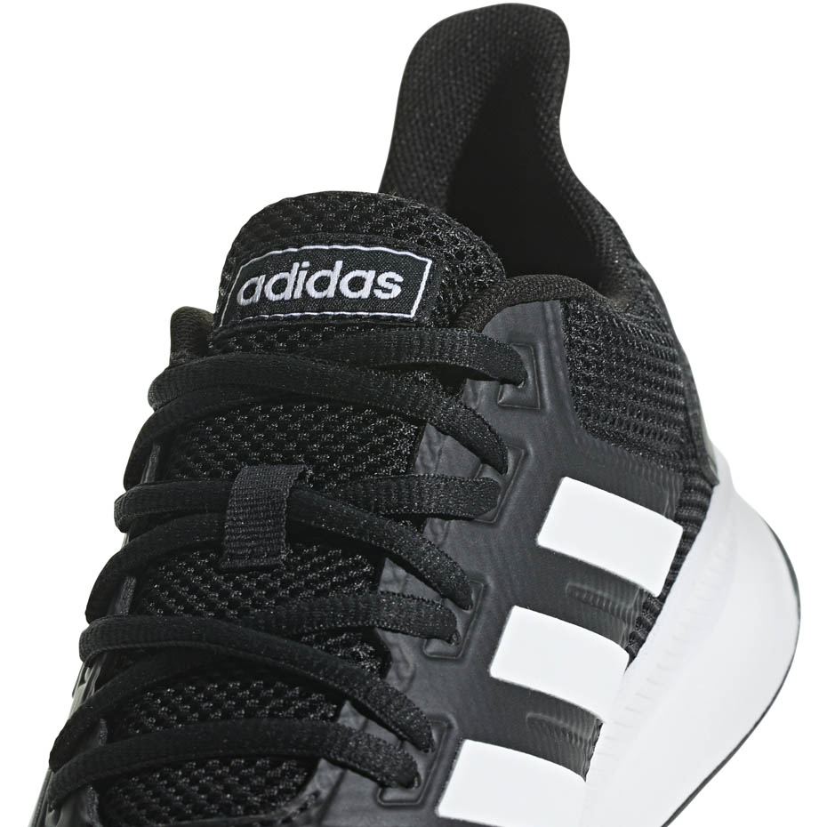Buty męskie do biegania adidas Runfalcon czarno białe F36199 - obrazek 4