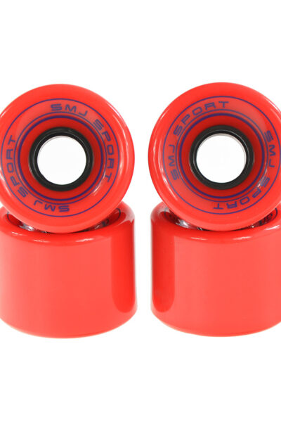 KÓŁKA SMJ DO DESKOROLKI PLASTIKOWEJ 60x45mm /4szt/ czerwone
