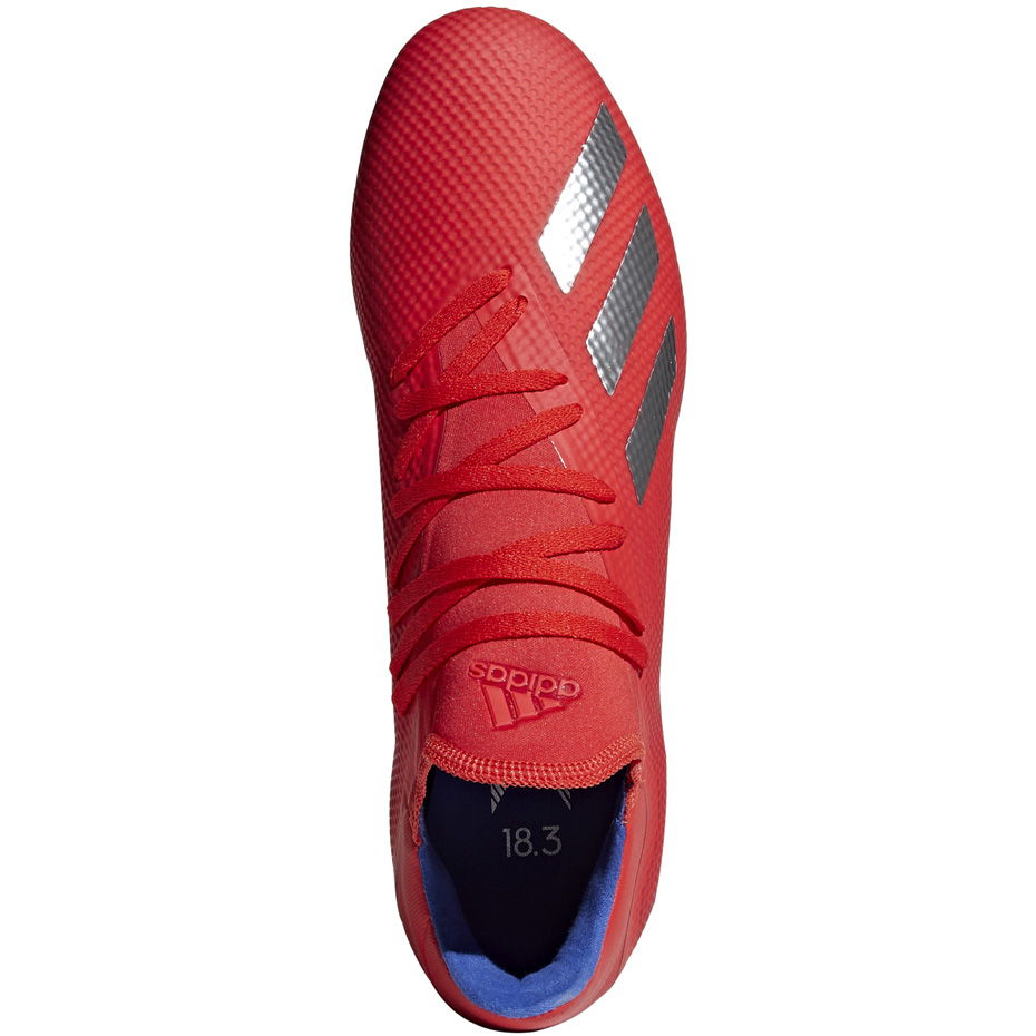 Buty piłkarskie adidas X 18.3 FG czerwone BB9367 - obrazek 2