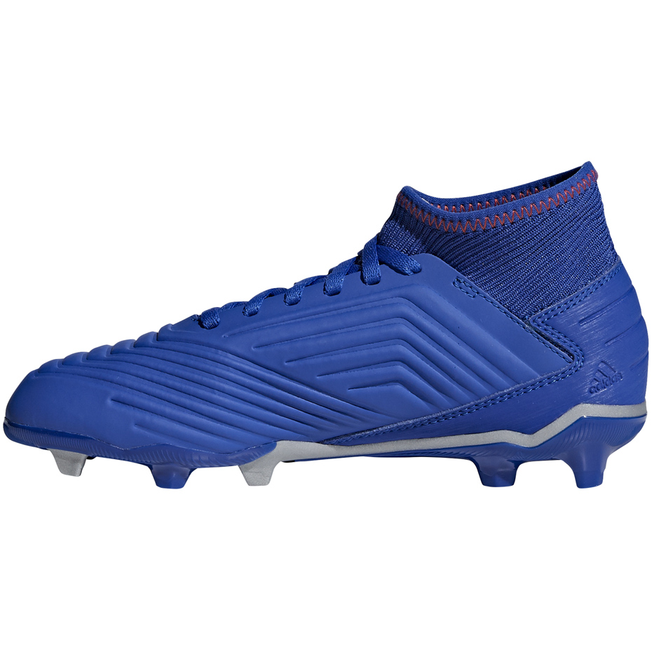 Buty piłkarskie adidas Predator 19.3 FG JR niebieskie CM8533 - obrazek 2