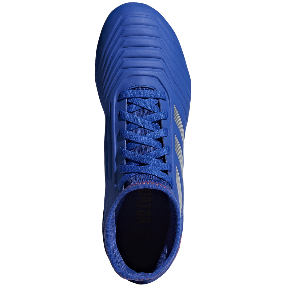 Buty piłkarskie adidas Predator 19.3 FG JR niebieskie CM8533 - obrazek 3