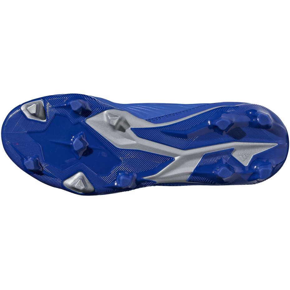 Buty piłkarskie adidas Predator 19.3 FG JR niebieskie CM8533 - obrazek 4