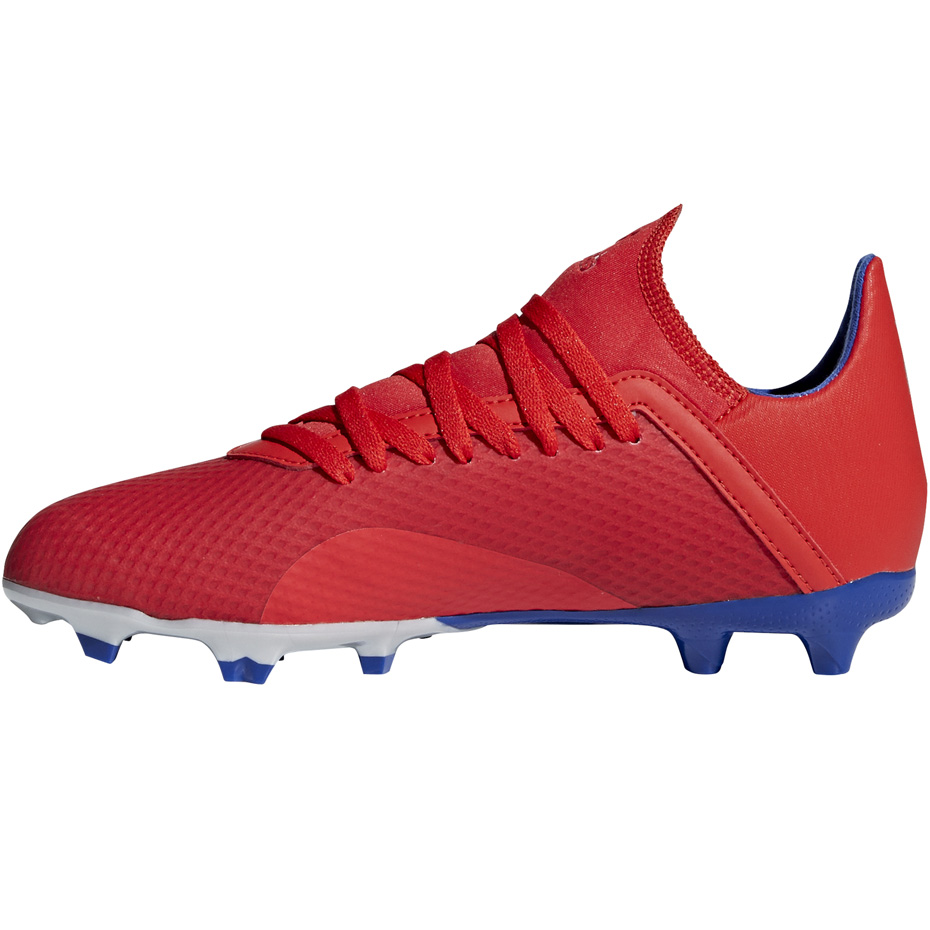 Buty piłkarskie adidas X 18.3 FG JR czerwone BB9371 - obrazek 3