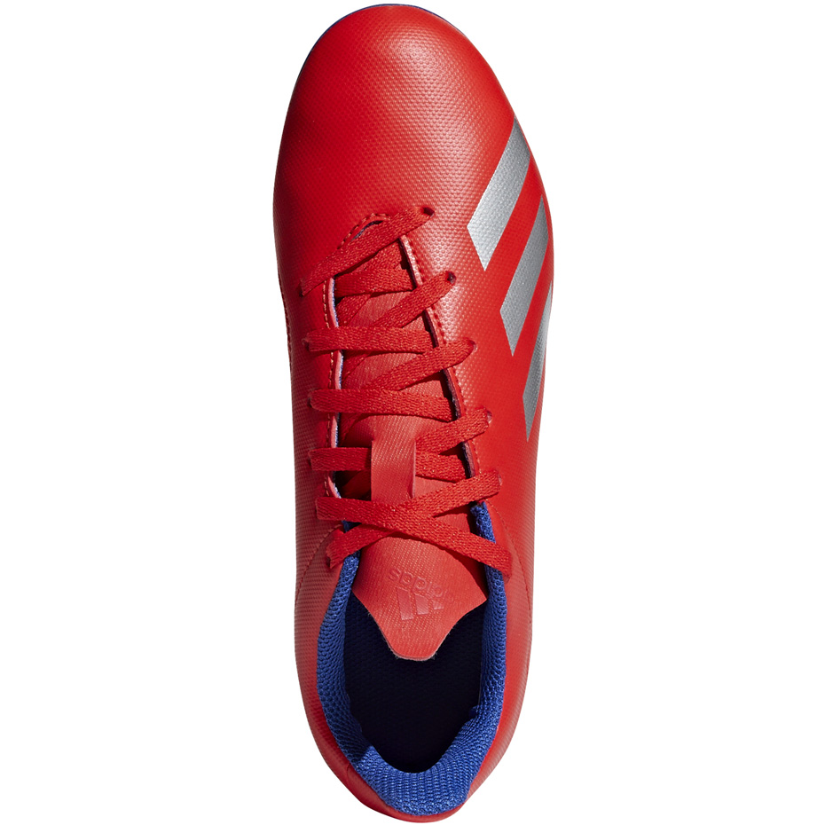 Buty piłkarskie adidas X 18.4 FxG JR czerwone BB9379 - obrazek 2