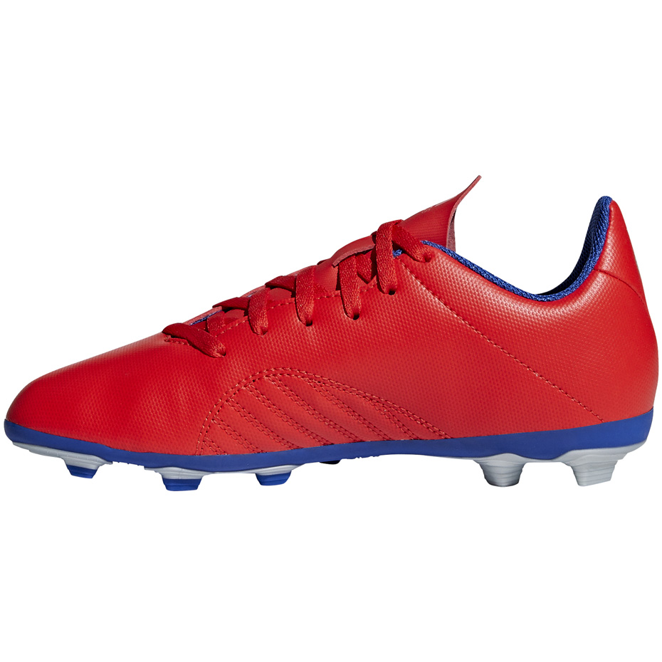 Buty piłkarskie adidas X 18.4 FxG JR czerwone BB9379 - obrazek 3