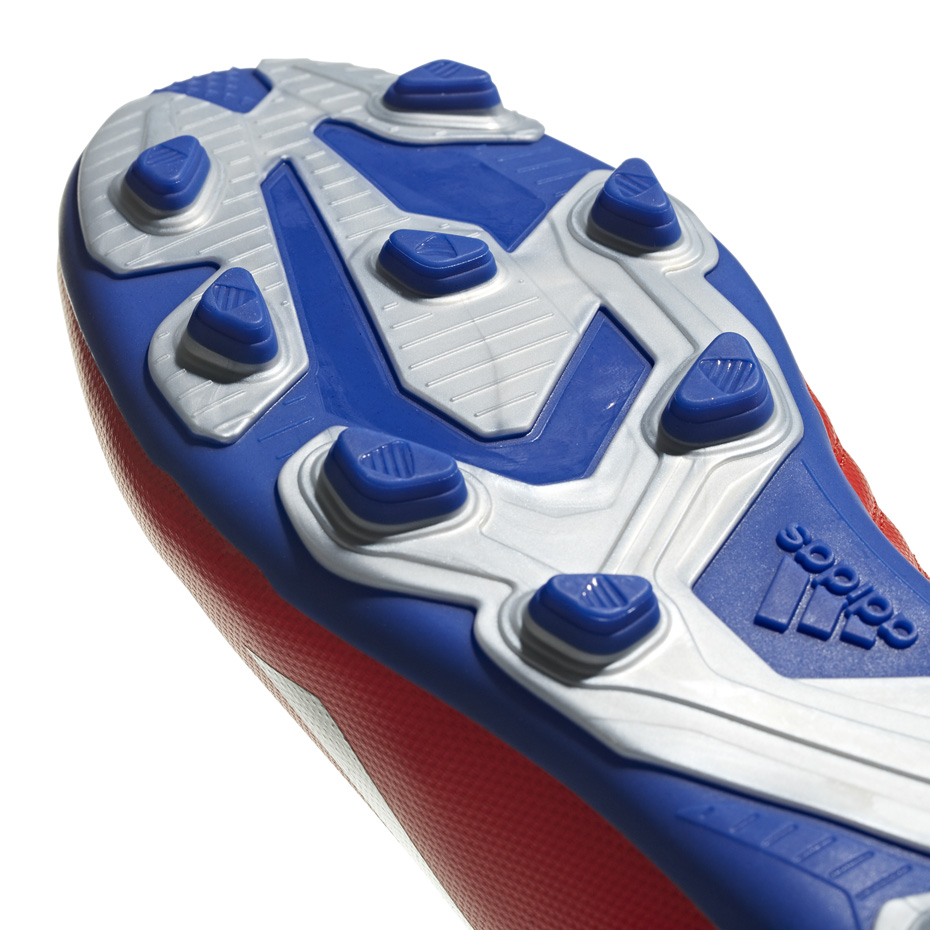 Buty piłkarskie adidas X 18.4 FxG JR czerwone BB9379 - obrazek 6