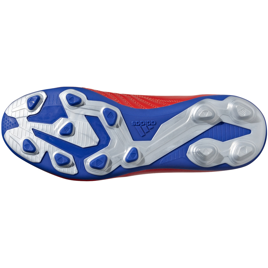 Buty piłkarskie adidas X 18.4 FxG JR czerwone BB9379 - obrazek 7