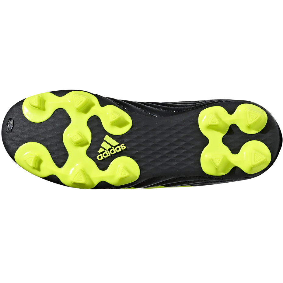 Buty piłkarskie adidas Copa 19.4 FG JR czarno żółte D98088 - obrazek 4