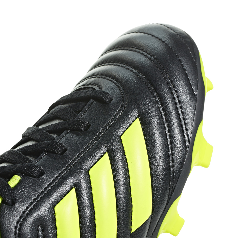 Buty piłkarskie adidas Copa 19.4 FG JR czarno żółte D98088 - obrazek 5