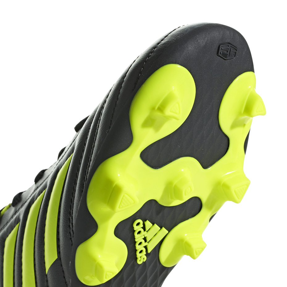 Buty piłkarskie adidas Copa 19.4 FG JR czarno żółte D98088 - obrazek 6