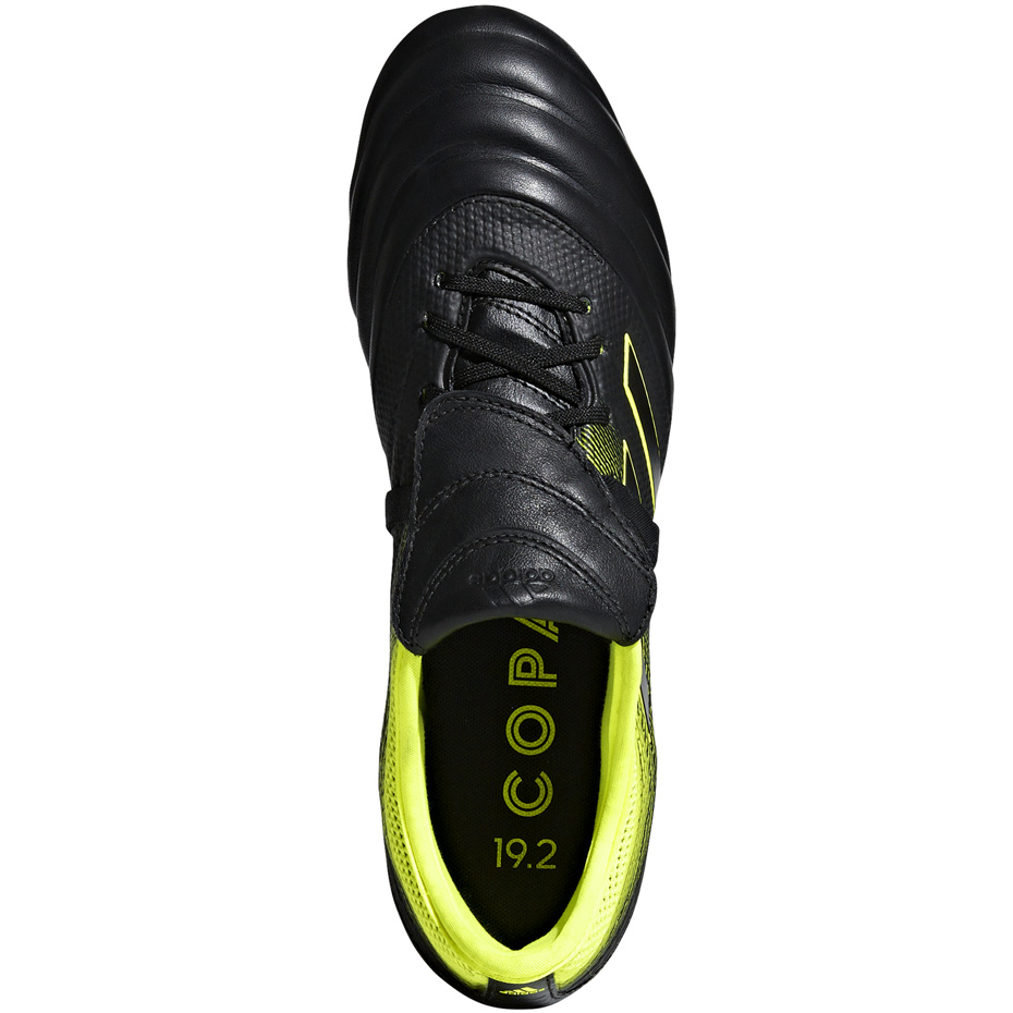 Buty piłkarskie adidas Copa Gloro 19.2 FG czarno żółte BB8089 - obrazek 3