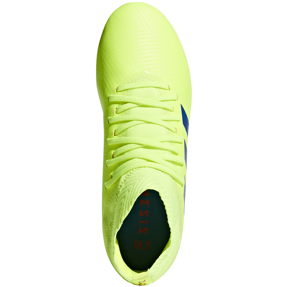 Buty piłkarskie adidas Nemeziz 18.3 FG JR żółte CM8505 - obrazek 2