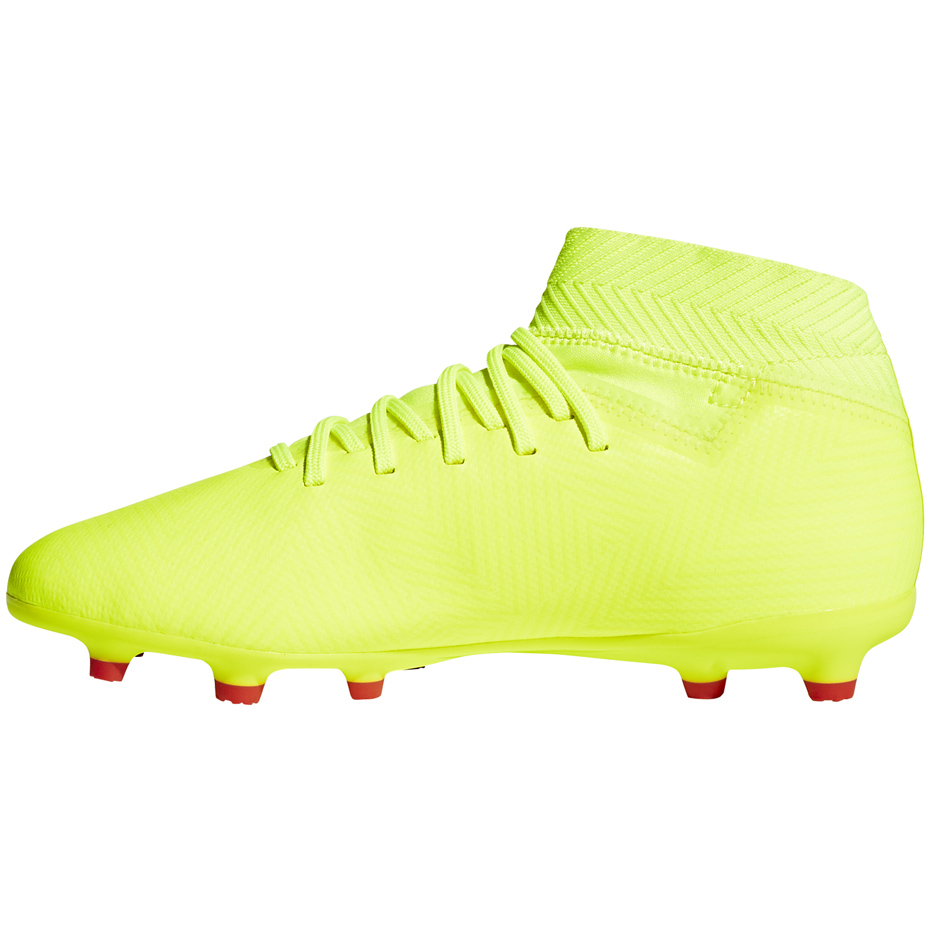 Buty piłkarskie adidas Nemeziz 18.3 FG JR żółte CM8505 - obrazek 3