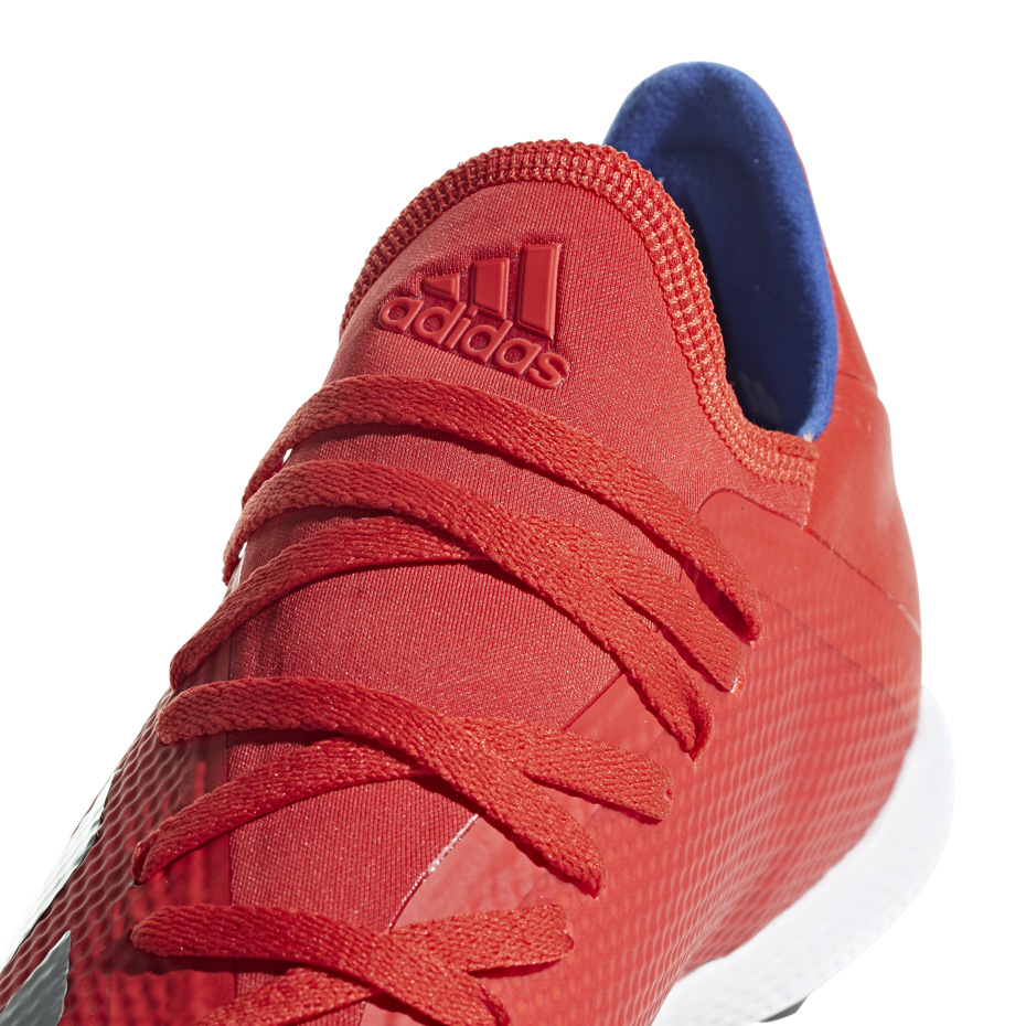 Buty piłkarskie adidas X 18.3 TF czerwone BB9399 - obrazek 4