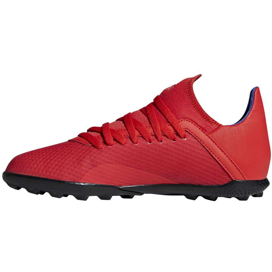 Buty piłkarskie adidas X 18.3 TF JR czerwone BB9403 - obrazek 3