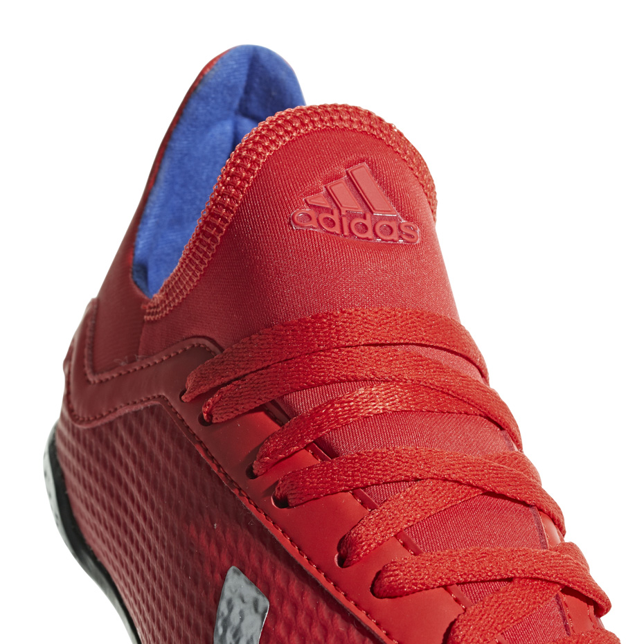Buty piłkarskie adidas X 18.3 TF JR czerwone BB9403 - obrazek 6