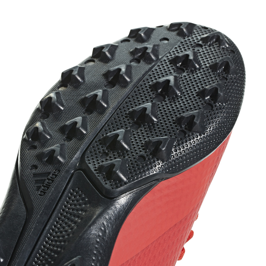 Buty piłkarskie adidas X 18.3 TF JR czerwone BB9403 - obrazek 7