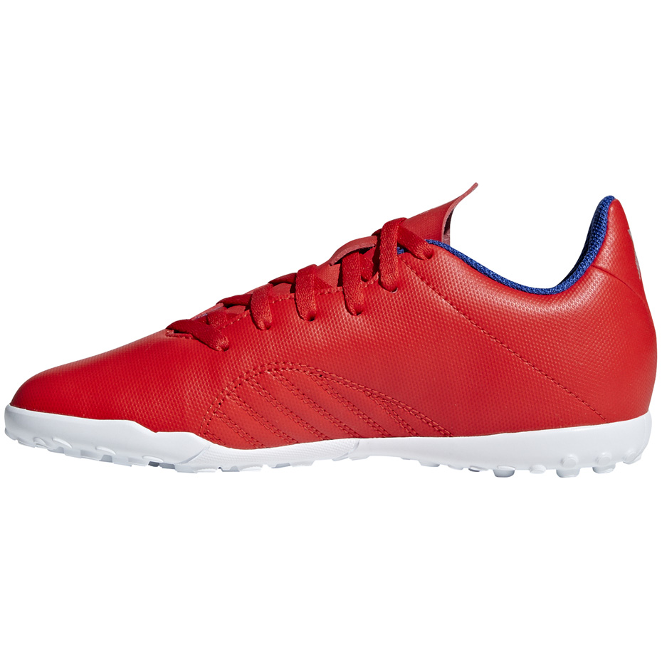 Buty piłkarskie adidas X 18.4 TF JR czerwone BB9417 - obrazek 3