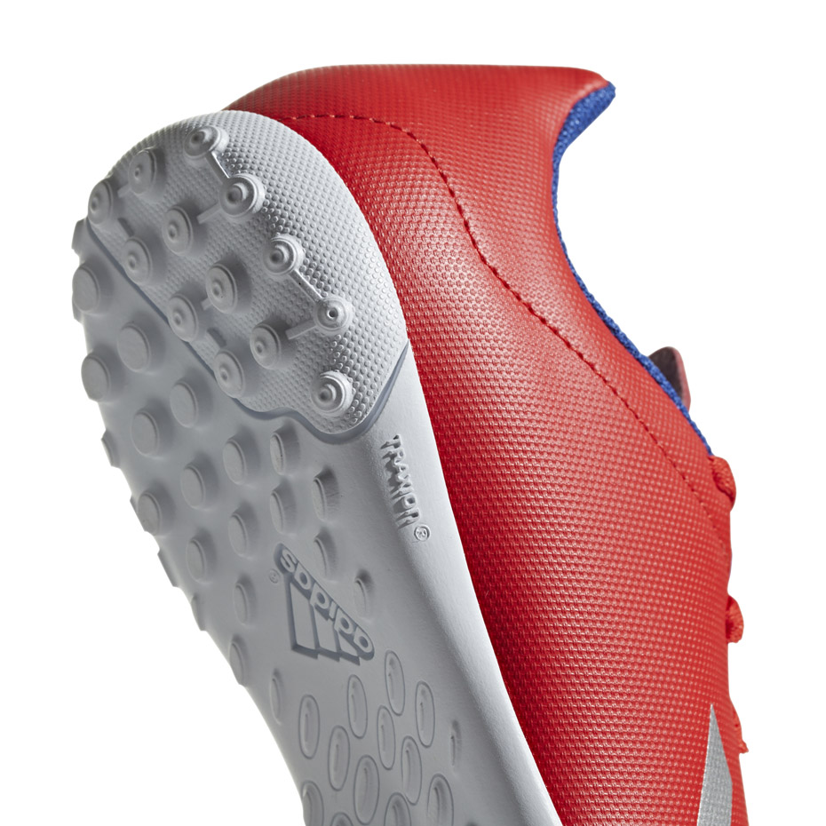Buty piłkarskie adidas X 18.4 TF JR czerwone BB9417 - obrazek 6