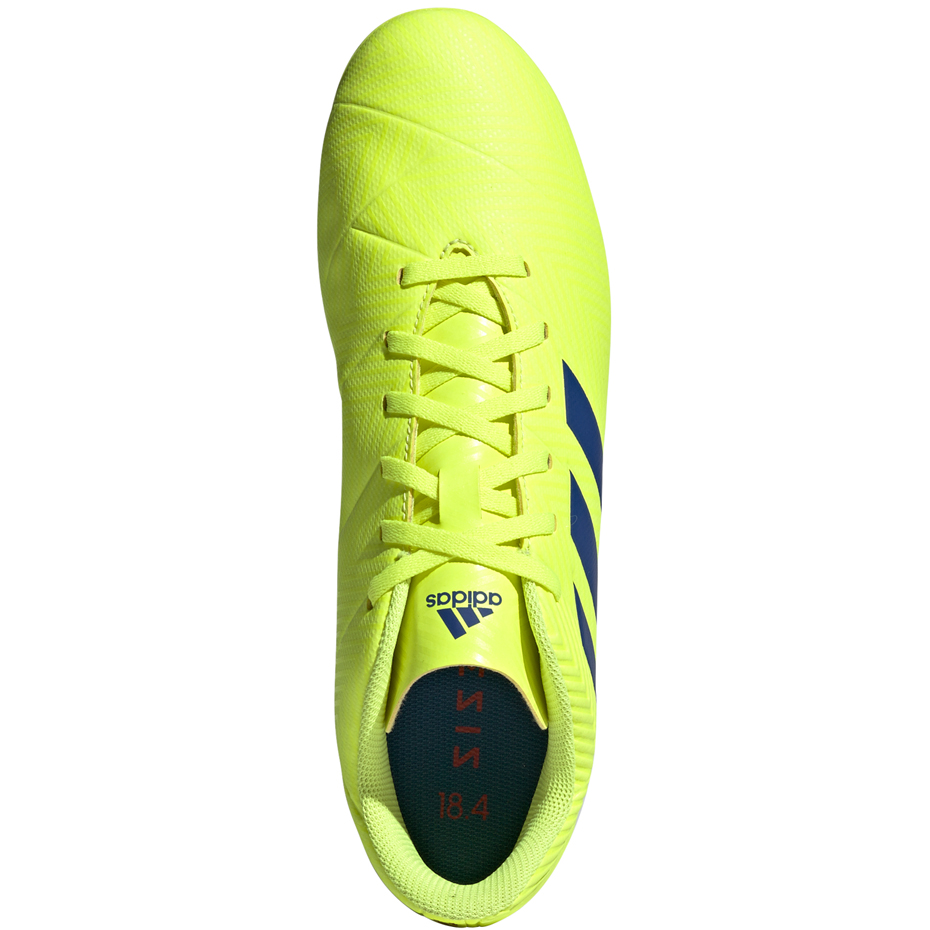 Buty piłkarskie adidas Nemeziz 18.4 FxG żółte BB9440 - obrazek 2