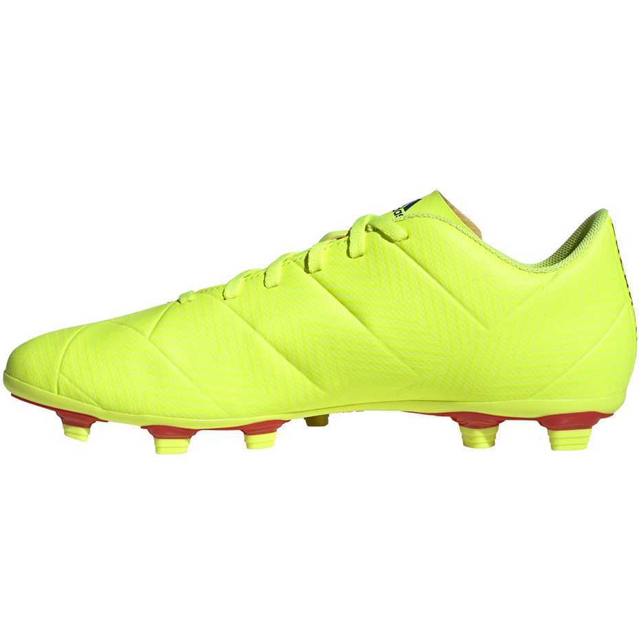 Buty piłkarskie adidas Nemeziz 18.4 FxG żółte BB9440 - obrazek 3