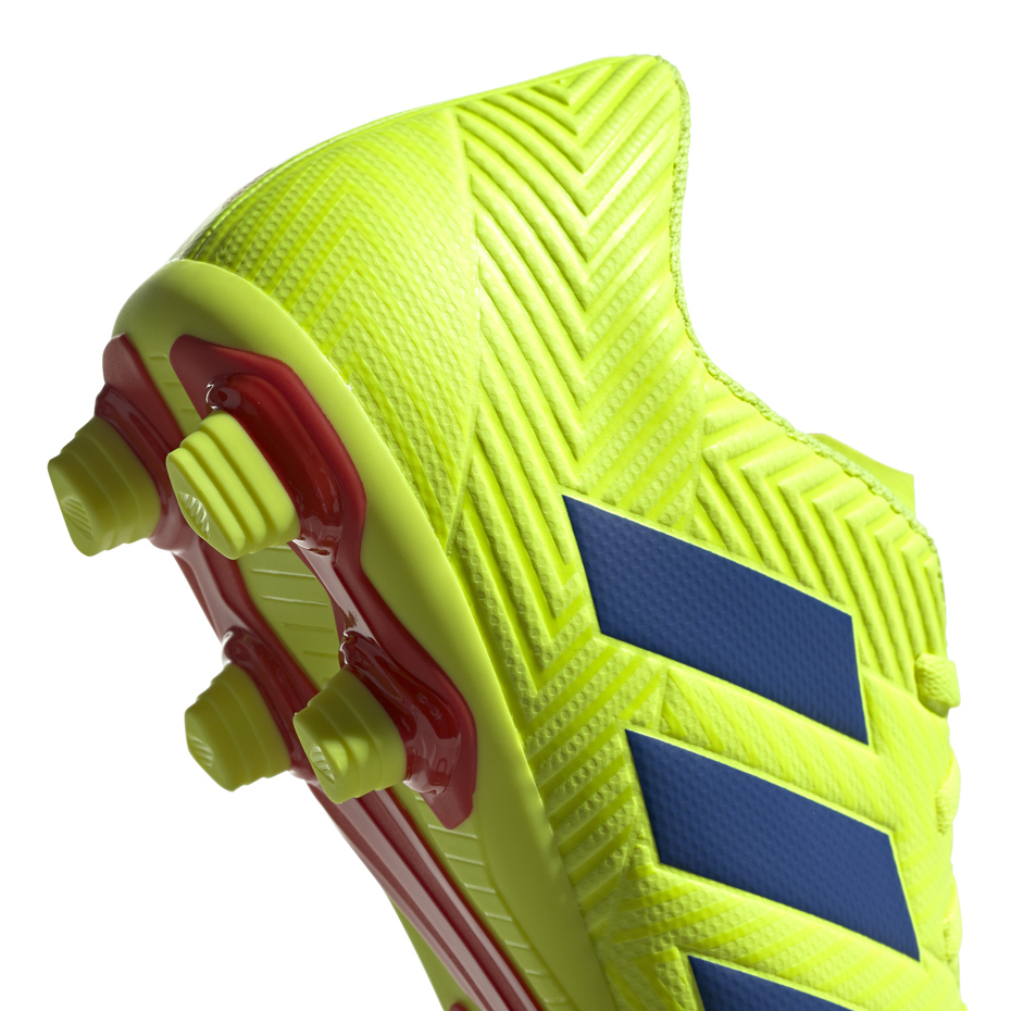 Buty piłkarskie adidas Nemeziz 18.4 FxG żółte BB9440 - obrazek 5