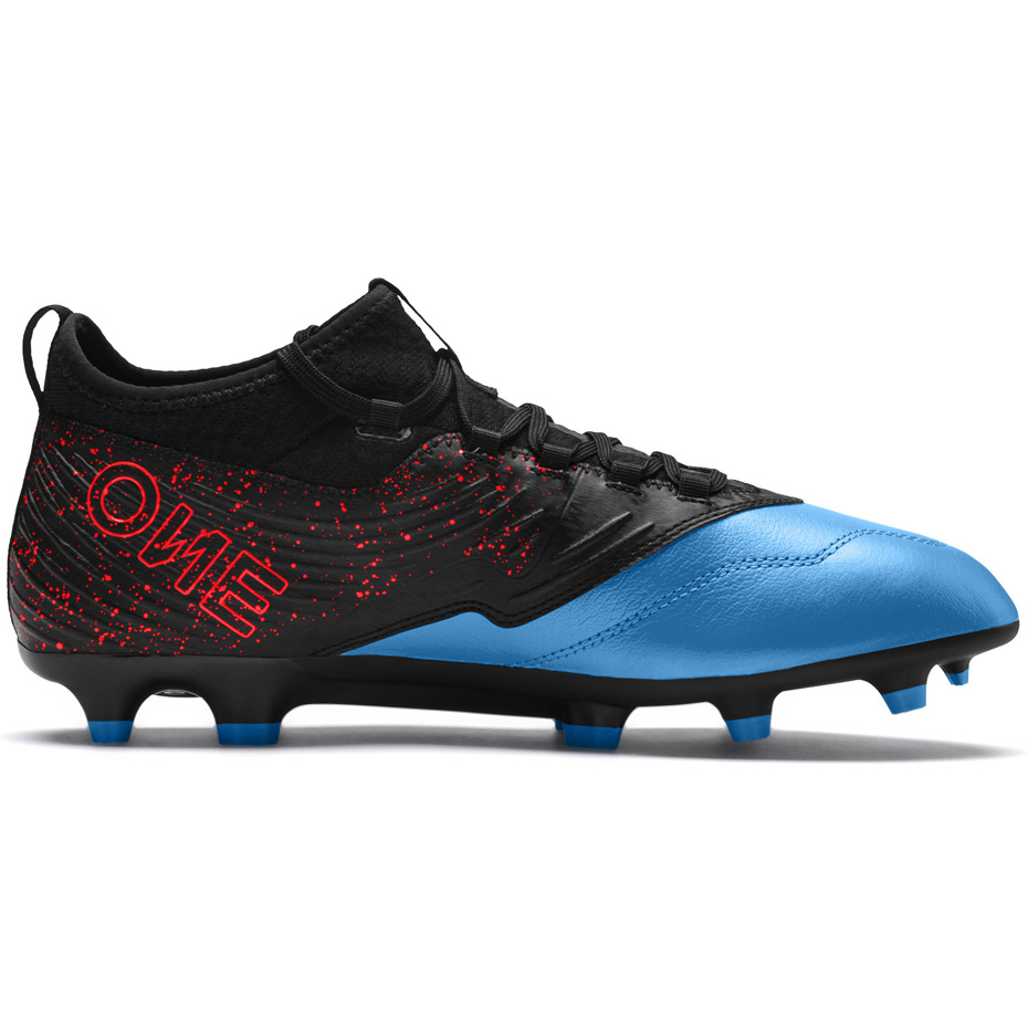 Buty piłkarskie Puma ONE 19.3 FG AG czarno-niebieskie 105486 01