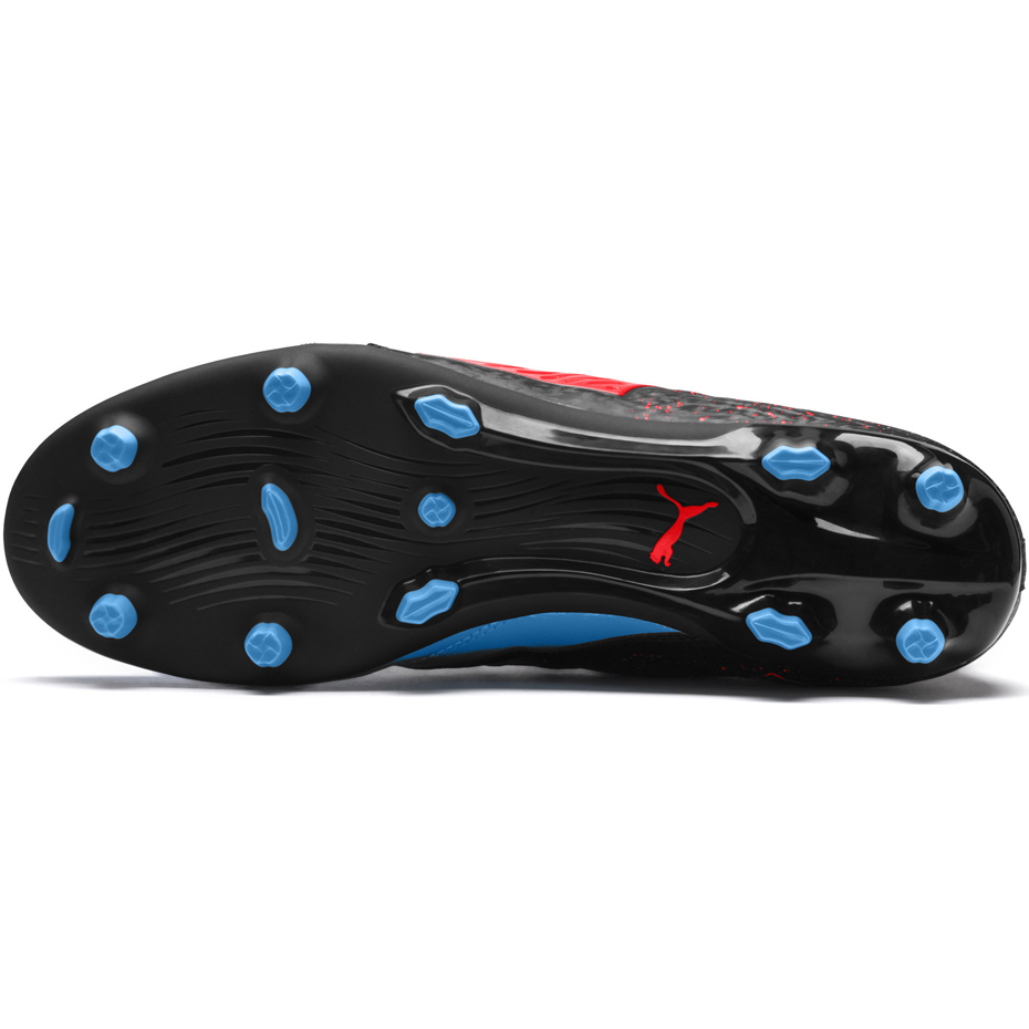 Buty piłkarskie Puma ONE 19.3 FG AG czarno-niebieskie 105486 01 - obrazek 3