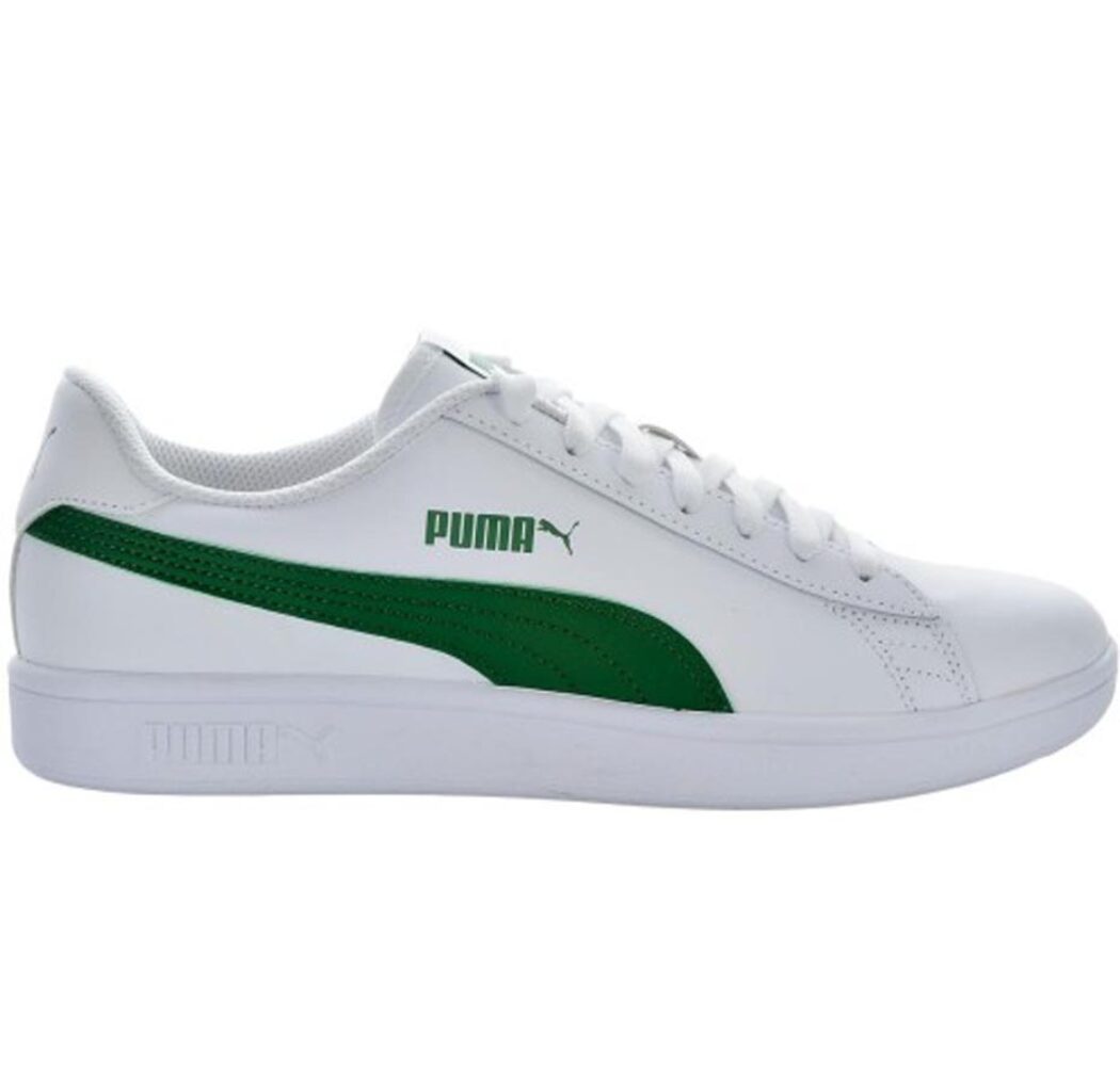 Buty męskie Puma Smash v2 L biało-zielone 365215 03