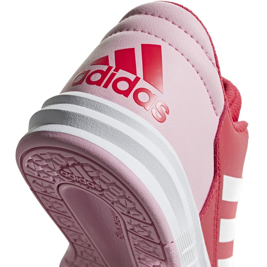 Buty dla dzieci adidas AltaSport K czerwone D96866 - obrazek 5