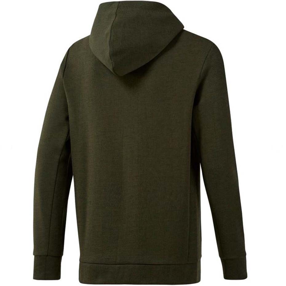 Bluza męska Reebok Workout Doubleknit Hoodie zielona DW7396 - obrazek 2