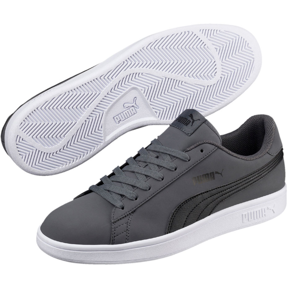 Buty męskie Puma Smash v2 Buck szare 365160 08 - obrazek 3
