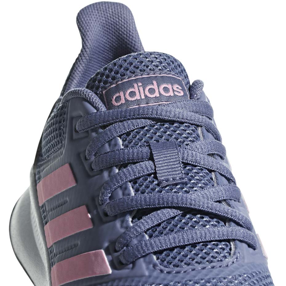 Buty dla dzieci do biegania adidas Falcon K fioletowe F36541 - obrazek 4