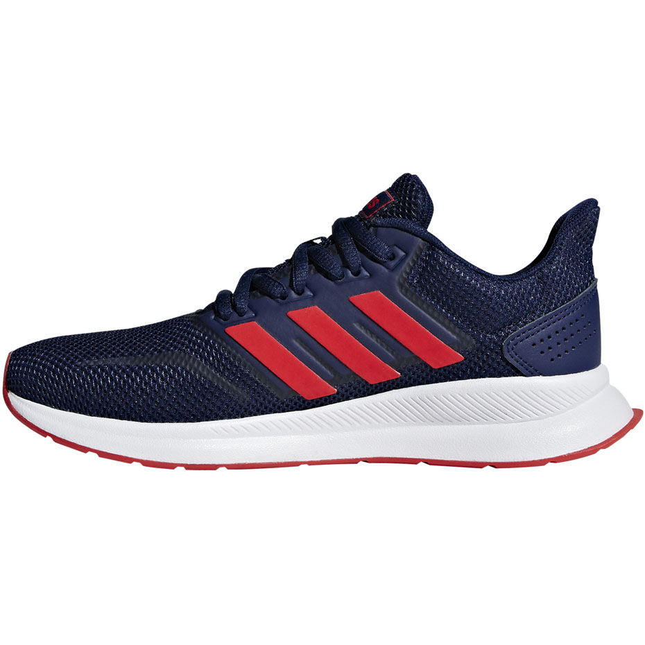 Buty dla dzieci do biegania adidas Falcon K granatowo czerwone F36543 - obrazek 2