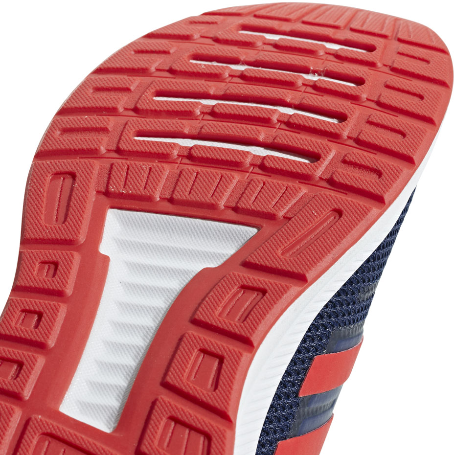 Buty dla dzieci do biegania adidas Falcon K granatowo czerwone F36543 - obrazek 6