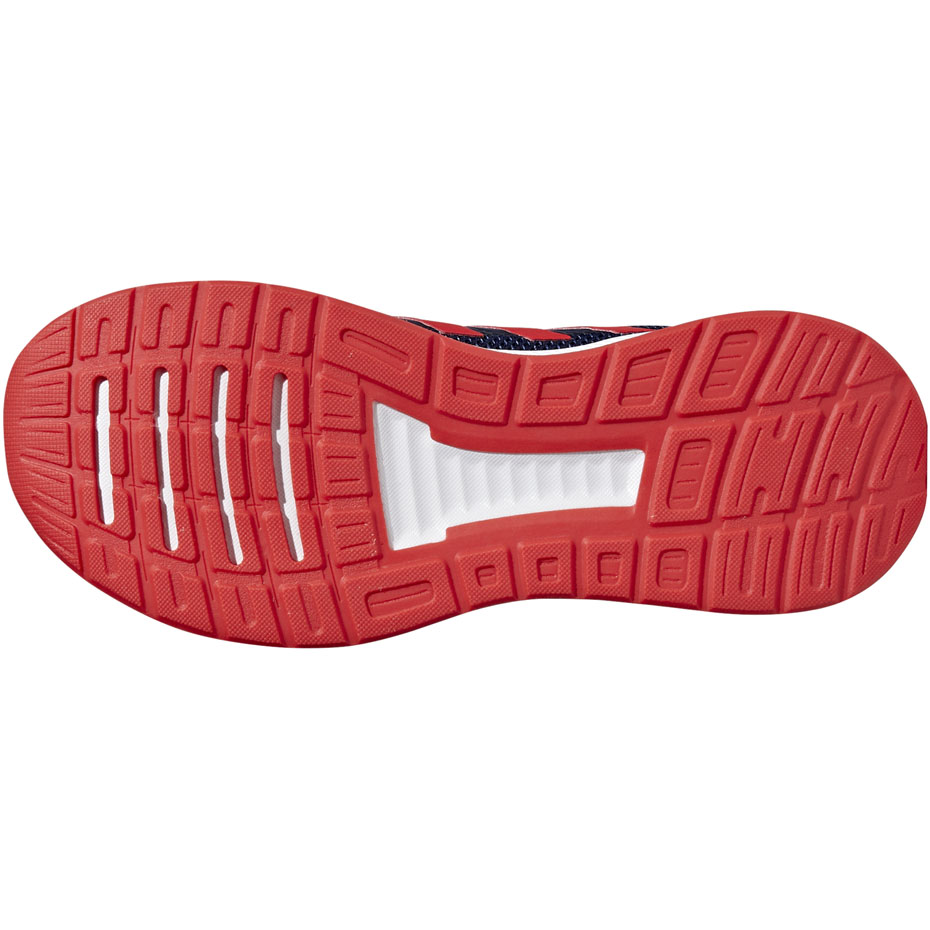 Buty dla dzieci do biegania adidas Falcon K granatowo czerwone F36543 - obrazek 7