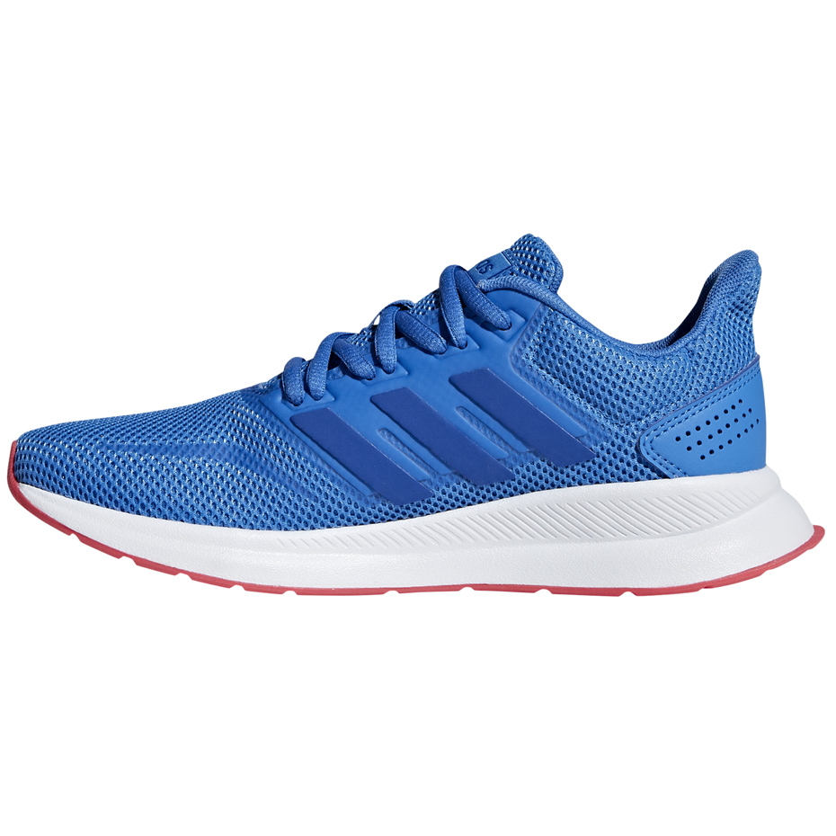 Buty dla dzieci do biegania adidas Falcon K niebieskie F36540 - obrazek 2