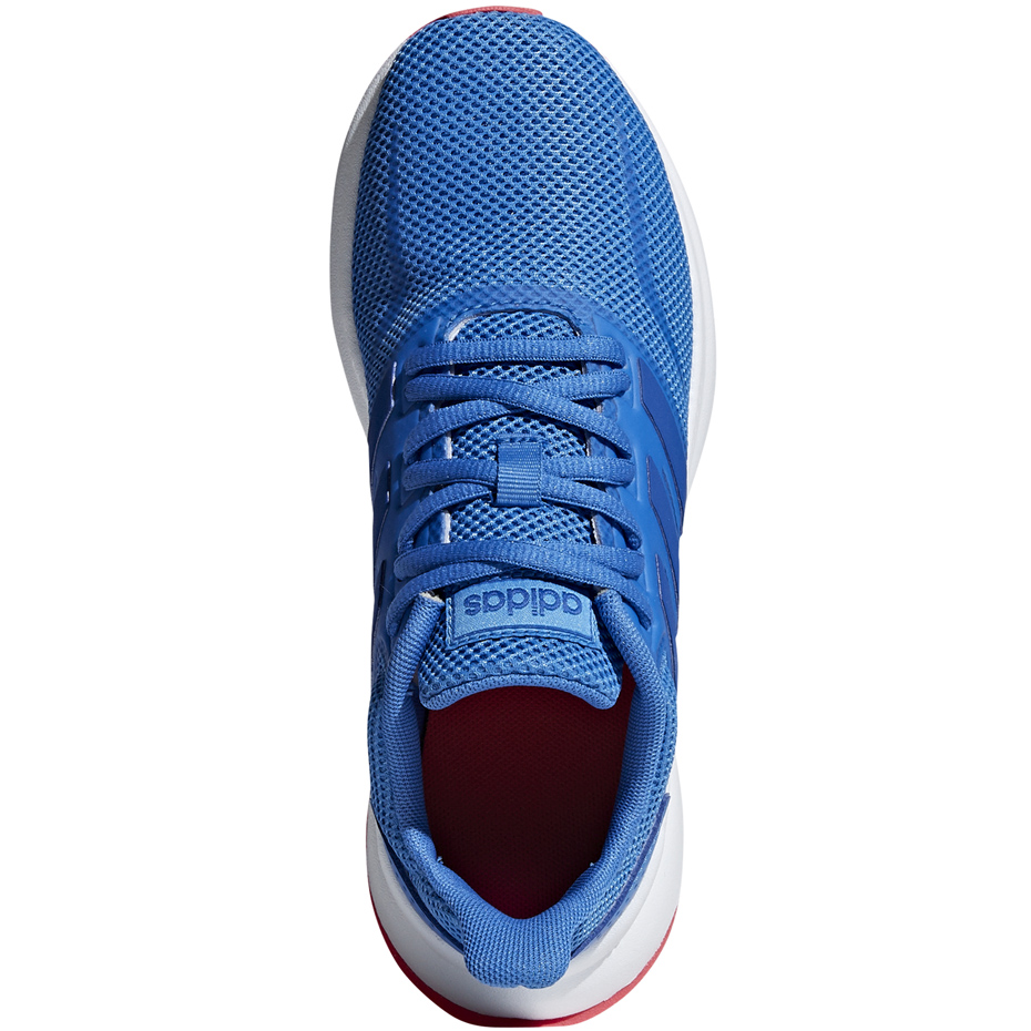 Buty dla dzieci do biegania adidas Falcon K niebieskie F36540 - obrazek 3