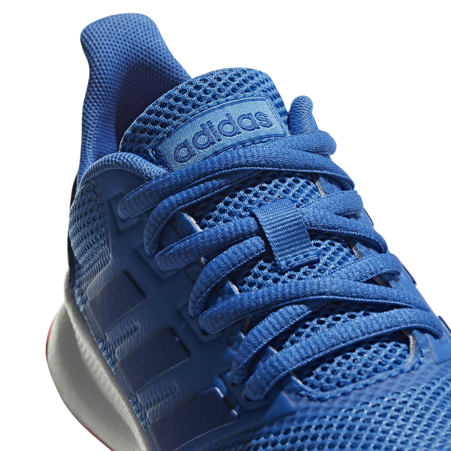 Buty dla dzieci do biegania adidas Falcon K niebieskie F36540 - obrazek 4
