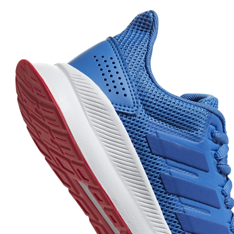 Buty dla dzieci do biegania adidas Falcon K niebieskie F36540 - obrazek 5