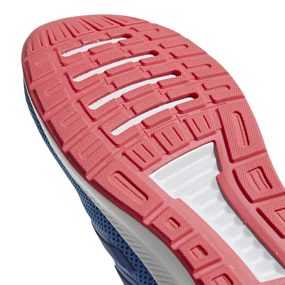 Buty dla dzieci do biegania adidas Falcon K niebieskie F36540 - obrazek 6
