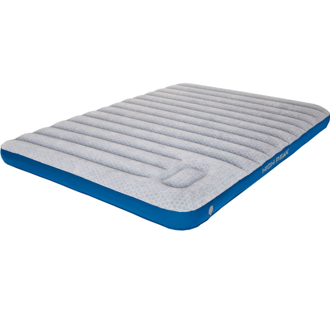 Materac welurowy dwuosobowy High Peak Cross Extra Long szary 40045