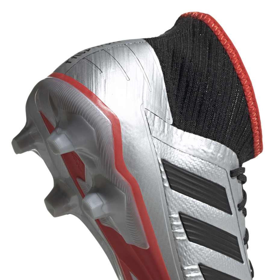 Buty piłkarskie adidas Predator 19.2 FG srebrne F35601 - obrazek 5