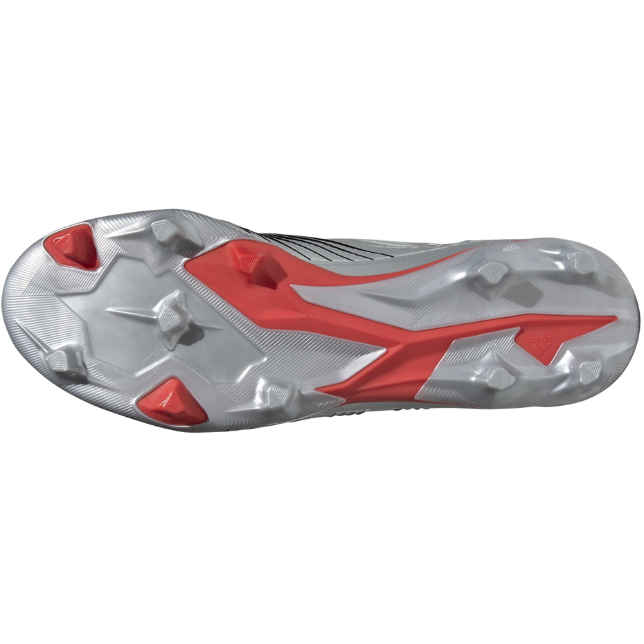 Buty piłkarskie adidas Predator 19.2 FG srebrne F35601 - obrazek 7