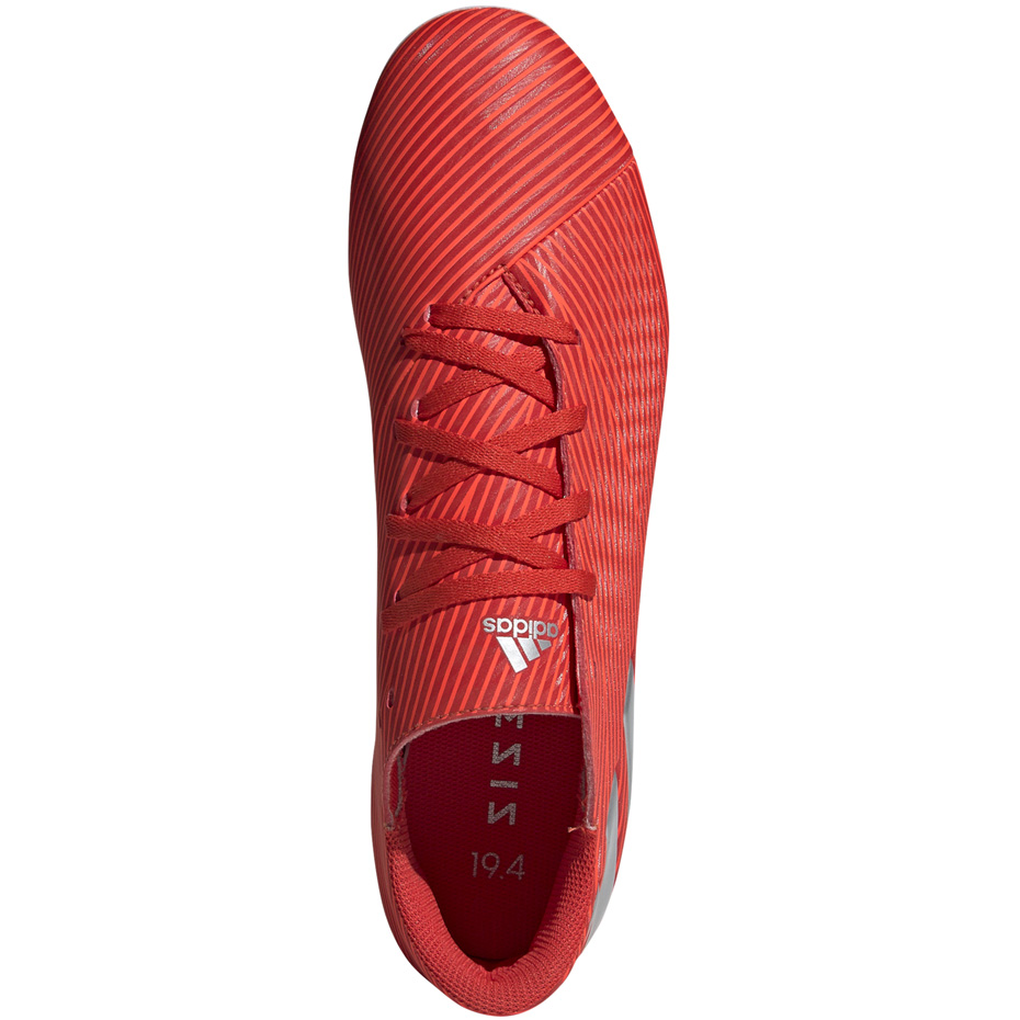 Buty piłkarskie adidas Nemeziz 19.4 FxG czerwone F34393 - obrazek 2