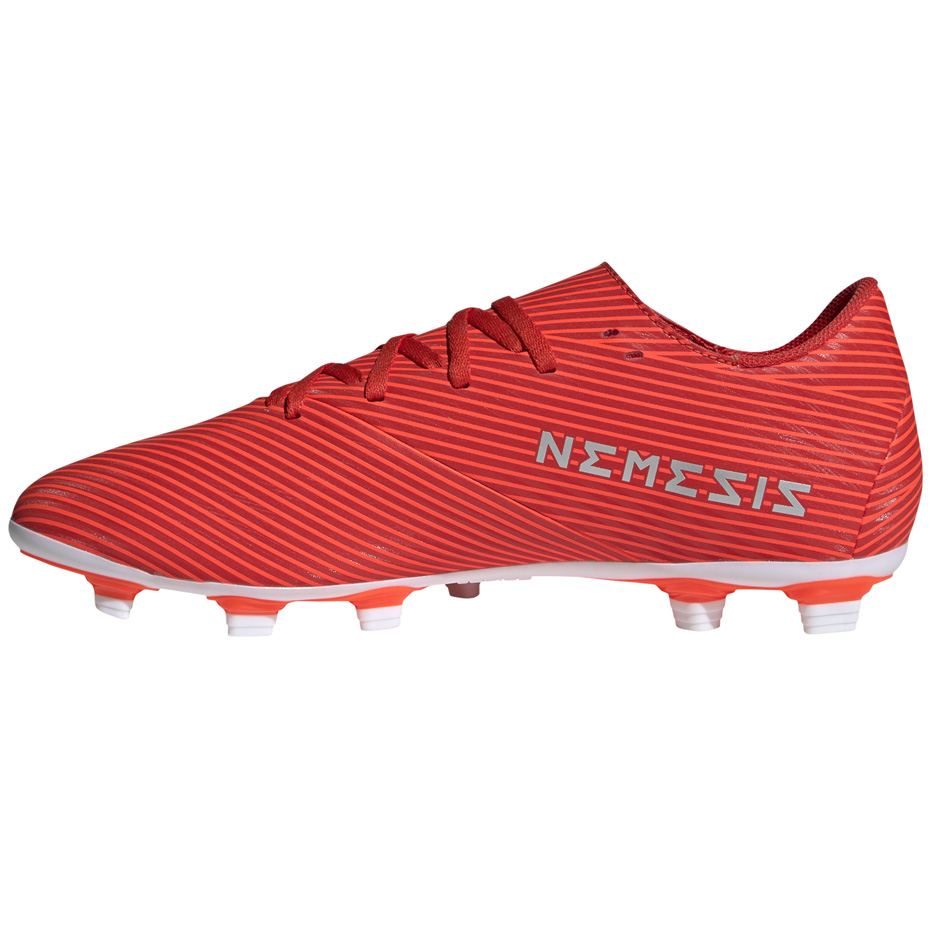 Buty piłkarskie adidas Nemeziz 19.4 FxG czerwone F34393 - obrazek 3