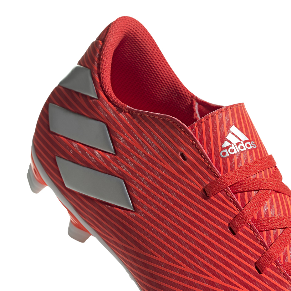 Buty piłkarskie adidas Nemeziz 19.4 FxG czerwone F34393 - obrazek 5