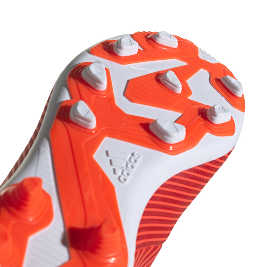 Buty piłkarskie adidas Nemeziz 19.4 FxG JR czerwone F99948 - obrazek 6
