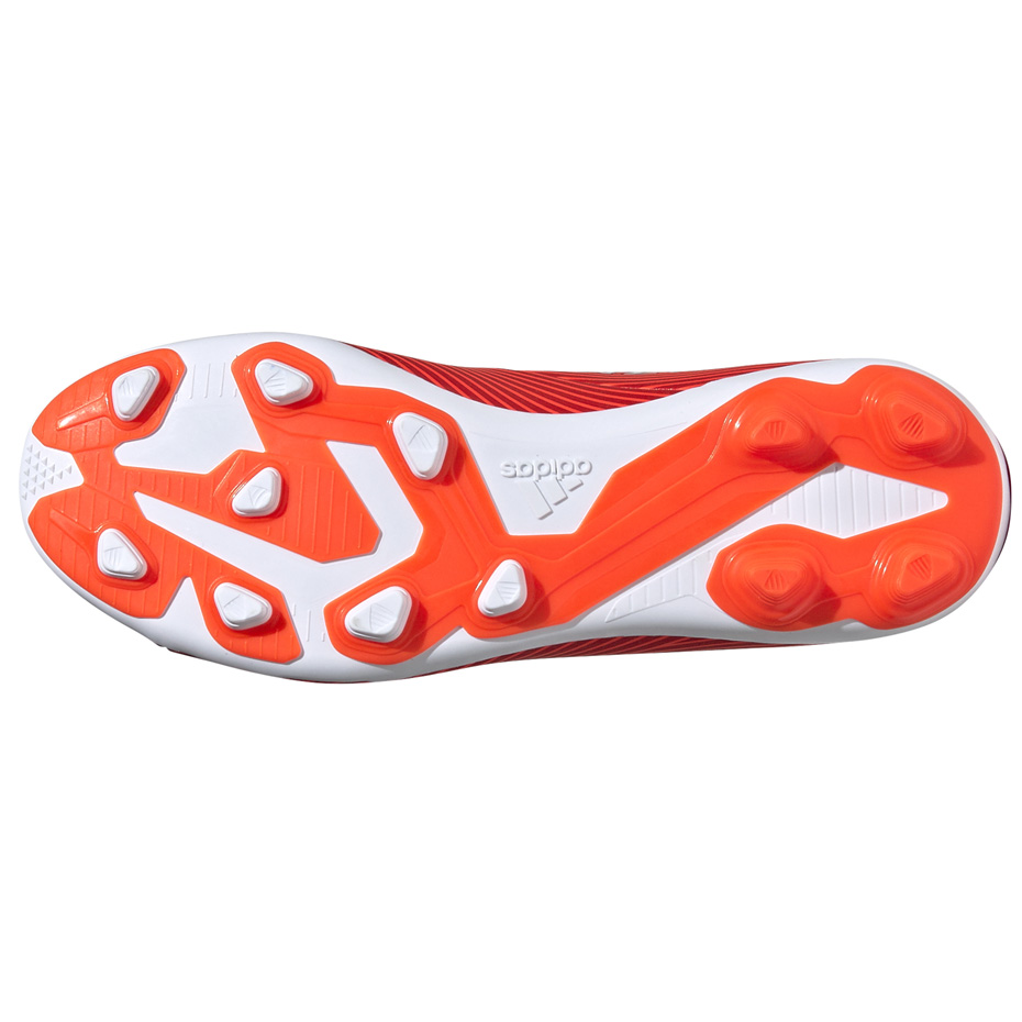 Buty piłkarskie adidas Nemeziz 19.4 FxG JR czerwone F99948 - obrazek 7
