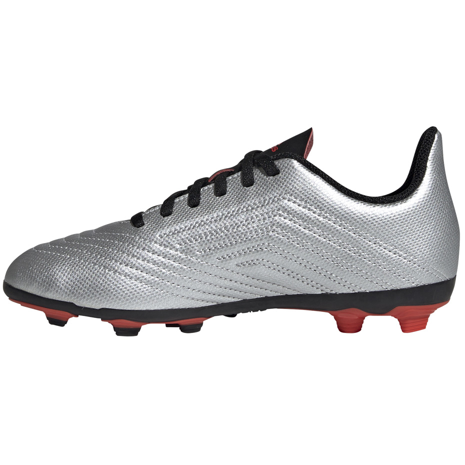 Buty piłkarskie adidas Predator 19.4 FxG JR srebrne G25822 - obrazek 2